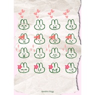 Postcards-Greeting Postcards-Thingy Posters-50 rabbit shades-Cute decorative pink cards with envelop