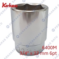 MATA 3/ 4" X 32 MM 6PT 6400M JAPAN HAND SOCKET 32MM