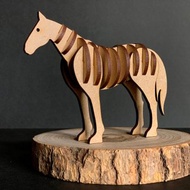 3D立體動物拼圖 馬Horse