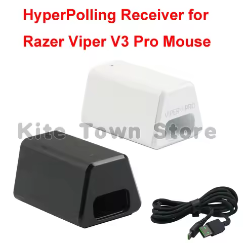 HyperPolling True 8KHz Wireless Receiver Dongle + Type-c data cable only Compatible for Razer Viper 