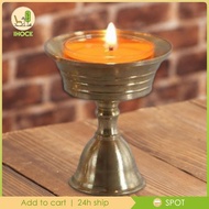 [Ihoce] Ghee Lamp Butter Holder Auspicious Oil Lamp for Dining Parties