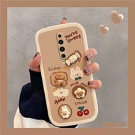 Three-dimensional candy bear OPPO Reno2 mobile phone case couple new OPPO Reno2F Reno anti-fall all-inclusive silicone soft mobile phone case