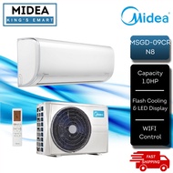 MIDEA 1.0HP/1.5HP/2.0HP/2.5HP Non-Inverter Air Conditioner Xtreme Dura MSGD-09CRN8 / MSGD-12CRN8 / MSGD-18CRN8