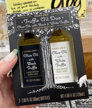 預購~约5月底到 平均$84支] Trader Joe's Olive Oil Black Truffle  White Truffle
黑松露，白松露 橄欖油  @60 mL
HKD168~黑松露，