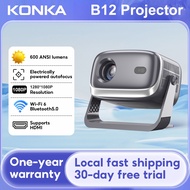 Konka B12 Portable Projector 1080P Smart Home Theater 360 Degree Rotation WiFi 6 and Bluetooth5.2 wi