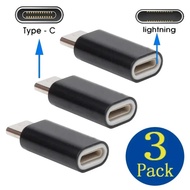 3Pcs Lightning Female To USB C Male Cable Adapter Converter for iPhone Type-C To Lighting Connector Phone Charger Adapter