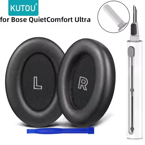 KUTOU Ear Pads Cushion for Bose QuietComfort Ultra QC Ultra Headphone Replacement Earpads Leather So