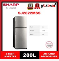 SHARP SJ2822MSS 280L Inverter Fridge