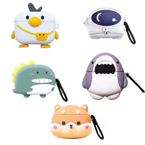 Protective Carrying Case Shockproof for Realme Buds T300 Headphone Cartoon Dustproof Soft Housing Ch