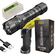 Nitecore P20iX 4000 Lumen USB Rechargeable Professional Tactical Flashlight Charging Cable Carrying
