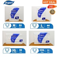 [READY STOCK] DRYPERS WEEWEE DRY & DRYPANTZ LOOSE M52/L44 ,L36/XL36,XL32/XXL32 TAPE DRYPER