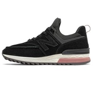 現貨 iShoes正品 New Balance 574 女鞋 麂皮 黑 粉紅 牛津 復古 休閒鞋 WS574PSB B