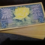TM25] Uang Kuno 5 Rupiah Bunga 1959 Gress