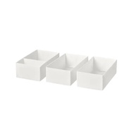 [Bamboo Daigou] IKEA IKEA SKUBB Storage Box 3-Piece Set Storage Box Organizer Box Drawer Storage Cla