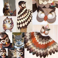 Owl Bird Wings Cape Mask Carnival Costume Kids Costume |Owl Wings Premium Flannel