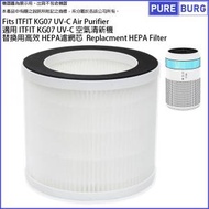 淨博 - 適用 ITFIT KG07 UV-C氣清新機替換用HEPA 濾網濾芯