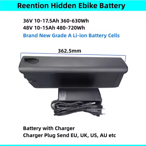 Reention Rhino Ebike Battery 48v 10Ah 10.4Ah 14Ah 36V 10.4Ah 17.5Ah for Ride 1Up 700 Himo C26 Max Je