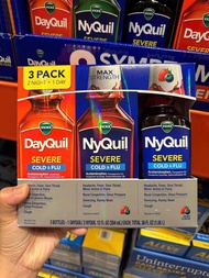 Set 3 chai Siro Vicks DayQuil & NyQuil Severe