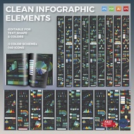 Clean Infographics Vector for Adobe illustrator | EPS | PDF | JPG