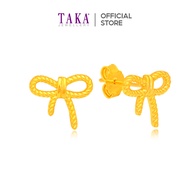 TAKA Jewellery 916 Gold Ribbon Earrings