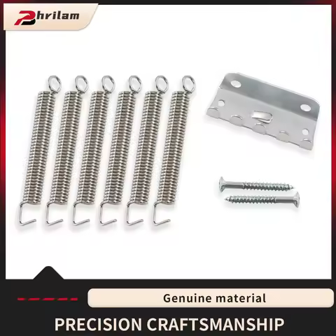 PHRILAM Vintage St Tremolo Spring Claw Kit High-Quality Springs X3/x6 Installation Screws X2 Tremolo