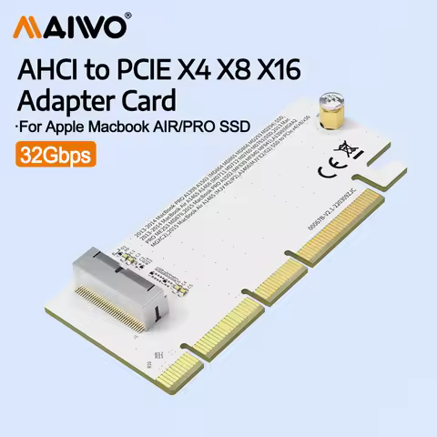 MAIWO AHCI to PCIE X4 X8 X16 Adapter Card M.2 Hard Disk Read/Write Desktop Motherboard PC For Macboo