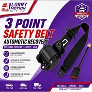 3 Point Auto Car Safety Seat Belt Universal Adjustable Retractable 3 Point Car Truck Safety Front La