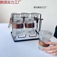 Tea Cup New Chinese Style Household Glass Cup Set Heat-Resistant High Temperature Waist Cinch Living