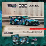 NISSAN SKYLINE R32 WIDEBODY (HKS) TARMAC GLOBAL64 1/64 DIECAST MODEL