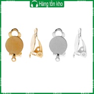 WIN 50xClip on Earring Converter Flat Round Earring Tray for DIY  Pierced Earring