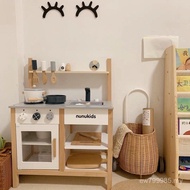 Simulation Wooden Play House Tools Table Toys Kitchenware 3-6 Children Girls Kitchen Doll House Cook