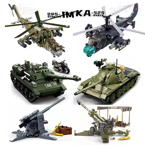 Sluban Normandy Landings Ww2 Military Vehicle Bunker Artillery Building Blocks Germany UK US World W