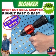 Rivet Nut Rivnut Gun M3-M8 Cordless Drill Electric Adapter Insert Nut Rebet