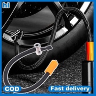 hl 30CM Fine Thread Car Tire Inflator Hose Adapter M6 Locking Air Chuck Valve ph