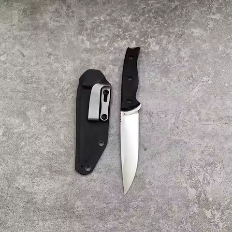 Classic Hand Cutting Fixed Blade Knife Full Tang 14C28N Blade G10 Handle EDC Small Straight Knife