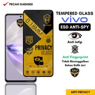 Tempered Glass ESD Anti Spy 0.18 mm Vivo V29e V27e V30 Lite V25e V25 V25 5G V23e V23e 5G V21 V21s V2