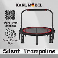 Silent Trampoline Foldable Fitness 40 Inch Indoor Trampoline Rebounder for Adults Outdoor Exercise Women Men Children 弹跳