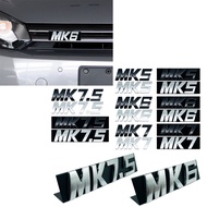 Car Front Hood Grill Metal Sticker MK5 MK6 MK7 MK7.5 Emblem Auto Grille Badge For Volkswagen VW Golf