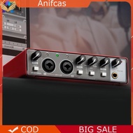 MD22 Audio Sound Card 48V Phantom Power USB Audio Interface for Guitar Recording