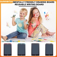 【Ready stock】 Kids Drawing Board Reusable Writing Board Colorful Lcd Writing Tablet with Pen for Kids Educational Doodle Board Sketch Pad Battery Operated Drawing Toy School Gi
