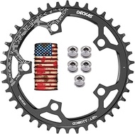 Enjcyling 110mm BCD Single Chainring 110BCD Full Alloy CNC, Second Generation Narrow Wide Technology