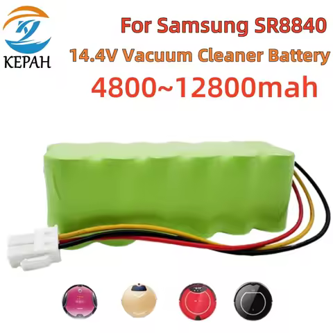🛒Suitable for Samsung sweeping robot battery 14.4V Ni-MH 4.8AH-9.8AH SR8895 SR8840 SR8845 SR8855 VCA