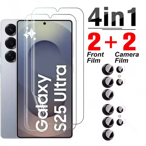 4To1 Hydrogel Film For Samsung Galaxy S25 Ultra 5G Camera Lens Glass Sumsung S 25 Plus S25+ S25Ultra