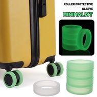 Fluorescence Luggage Wheels Wheels Caster / Suitcases Reduce Noise Wheels Cover Travel Accessories/ Suitcase Wheels Protector / Luggage Wheels Silicone Caster Shoes