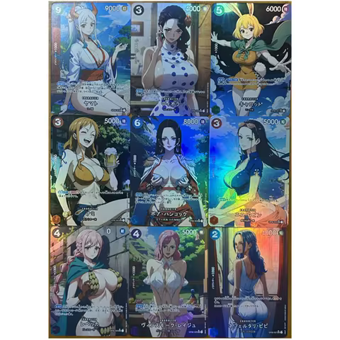 Anime OPCG New Emperor OP09 Manga SP Boa Hancock Luffy Shanks Buggy Teach Roger Poster Replica Anime