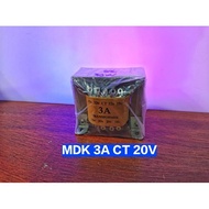 Trafo MDK 3A CT 20V ( Trafo CT 3A MDK )