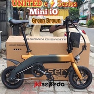 Sepeda Lipat Listrik E Folding Bike United Mini Io 12 Inch