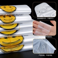 Smiley face plastic bag wholesale thickened convenient plastic bag takeaway food packaging vest tote