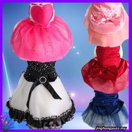Yuanzhs PetCat lace evening dresses wedding dresses cat dress dog clothes for female baju kucing bet