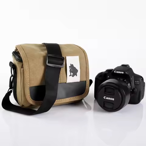 Retro Camera Case Canvas DSLR Shoulder bags Photo Cover For Panasonic lumix Olympus Pentax Fujifilm 